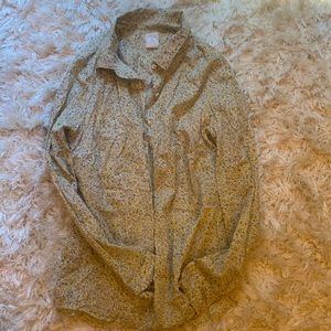 J Crew Floral Button Down Shirt